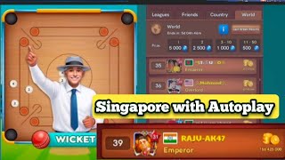 Singapore Table Game Play with  world topper autoplay || Carrom Pool happygaming screenshot 5