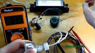 видео Эксперименты с электронным трансформатором 