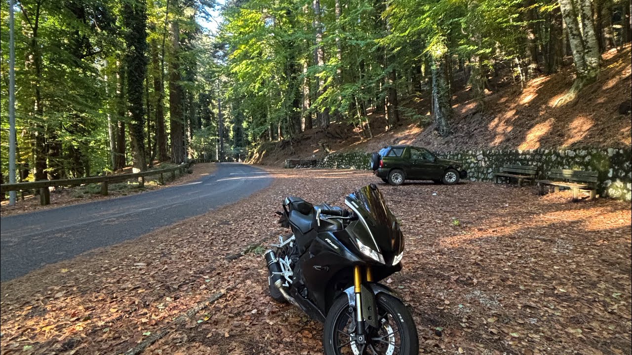 Yamaha R125 salita sul monte faito con GoPro HERO