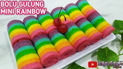 BOLU GULUNG MINI RAINBOW - Rainbow Cake - Durasi: 10.10. 