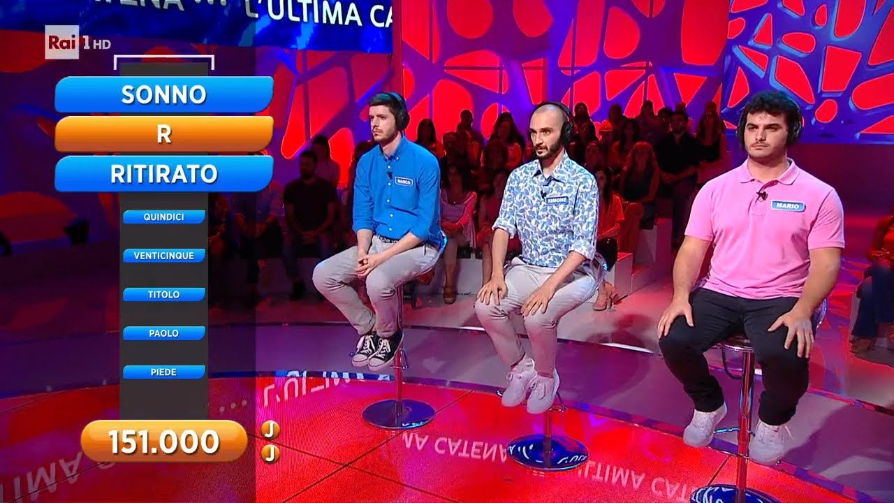 Reazione a catena - L'ultima catena 16/08/2023