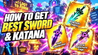 *NEW* How To GET BEST SWORD & KATANA In +1 Loot To Forge! (Best Recipe) Roblox