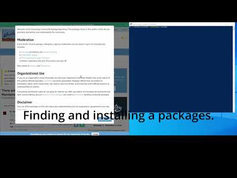 How to use chocolatey to install, remove, update your software
