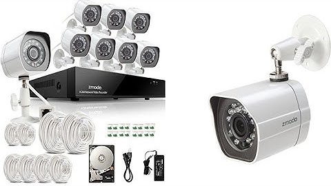 Zmodo 8 Channel POE NVR Cameras System With 1TB HDD, DIY Install & Crisp Clear Video Quality