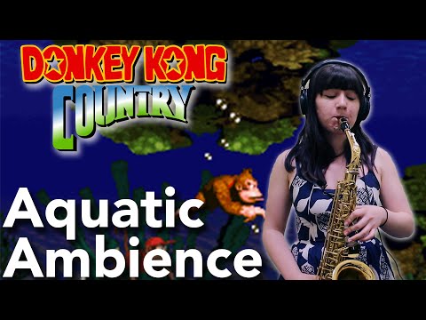 aquatic-ambience:-donkey-kong-country-[piano-and-saxophone-cover]-|-sab-irene