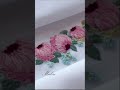 Hand embroidery   how to embroider 3d peonies shorts