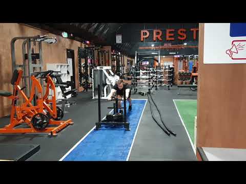 Sled Push (Low Bar)