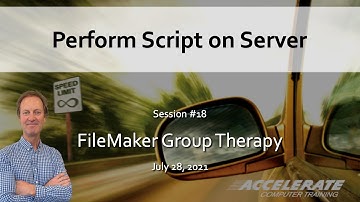 018: Perform Script on Server: free training webinar for FileMaker Citizen Developers