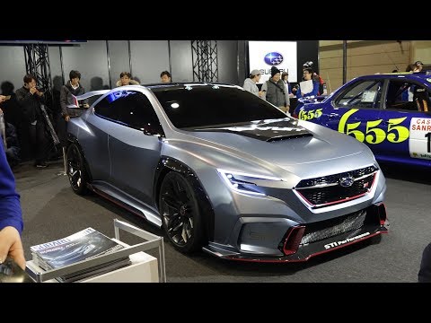 (4K)SUBARU VIZIV PERFORMANCE STI CONCEPT - OSAKA AUTO MESSE 2018