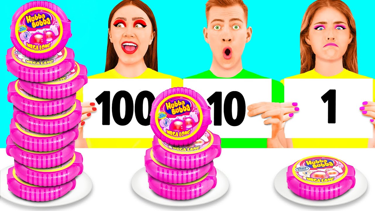 Challenge Video 100 Layers of Food Challenge | Funny Situations by TeenTeam Challenge ...
