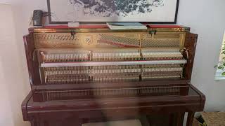 How to remove upright piano upper panel and fallboard