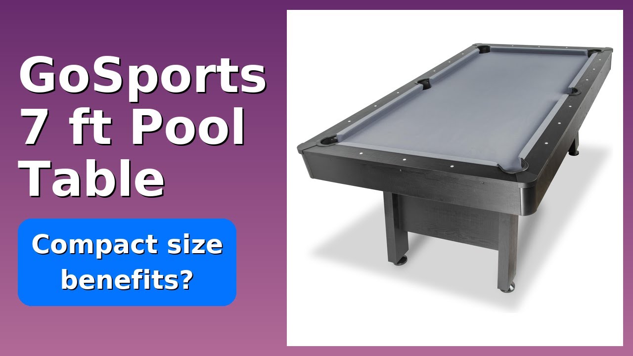 REVIEW (2025): GoSports 7 ft Pool Table. Features.