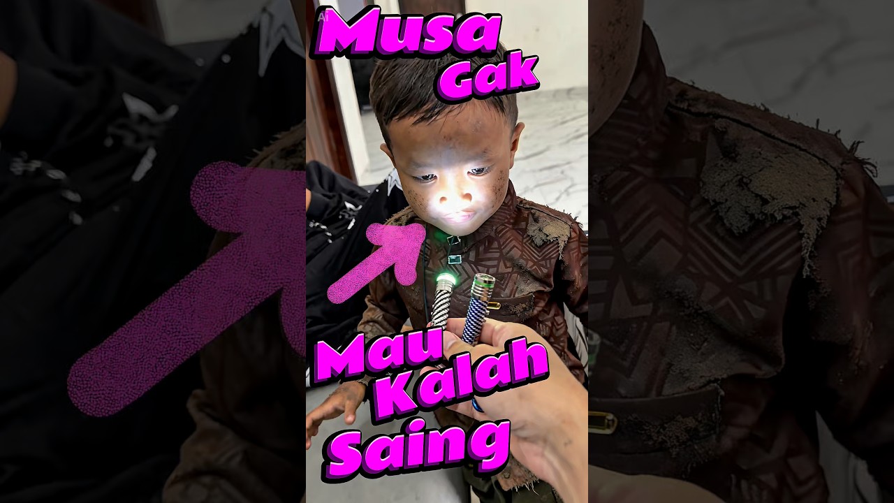 Musa gak mau Kalah Siang sama bocil DS #comedy #minivlog #anakdesa #laser #mainan