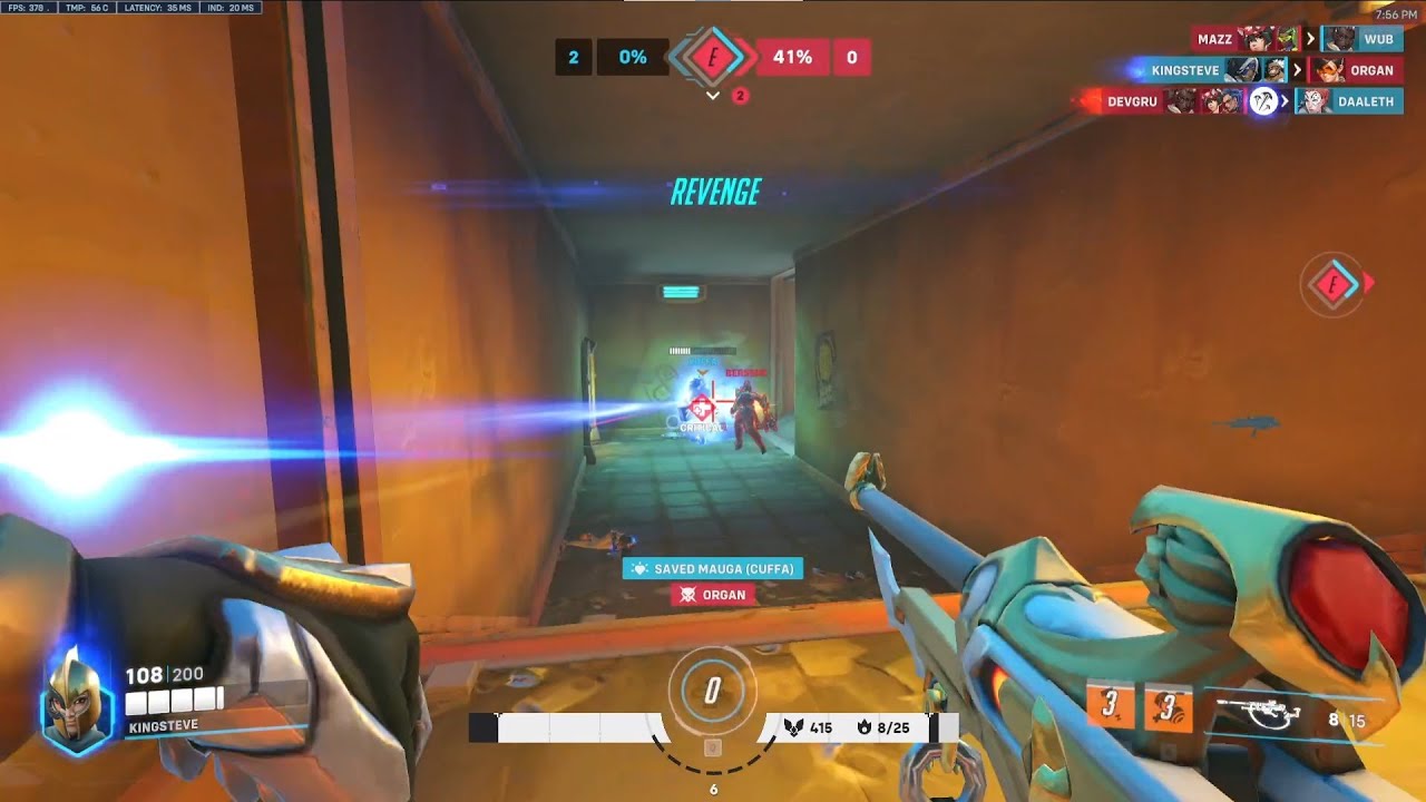 70% Accuracy! Gale Ana Overwatch 2 Season 8 Gameplay Top 500