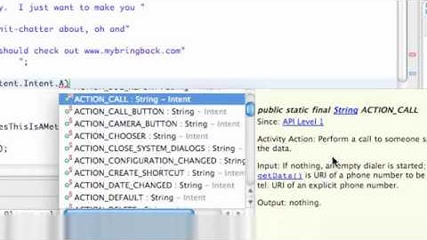 Android Application Development Tutorial   37   PutExtra method for an Email Intent