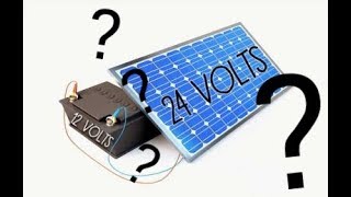 Can I connect a 12V battery to a 24V solar panel? How does an MPPT work?