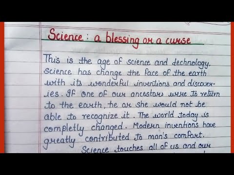 Short essay Science a blessing or a Curse | essay on Science boon or bane |essay writing in English
