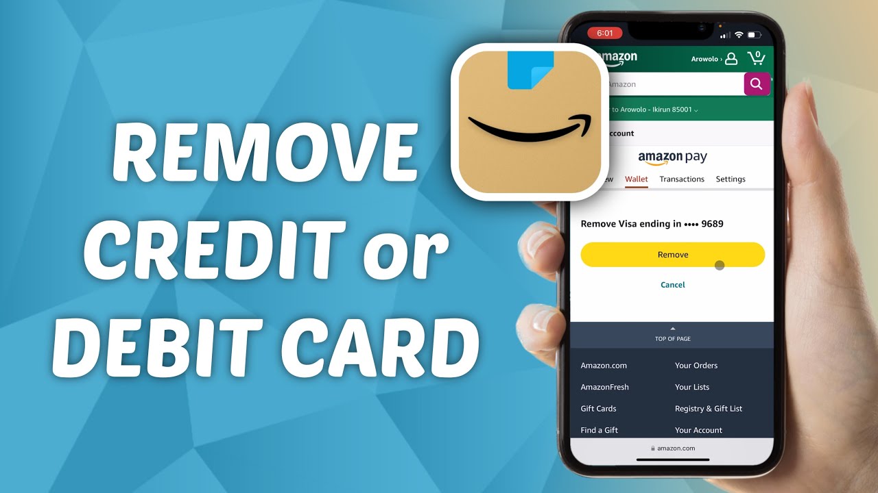How to Remove Credit or Debit Card from Amazon - YouTube