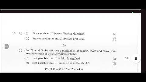 CS3452 | Theory of Computation | Nov Dec 2024 | Anna Univ. | Previous Year Questions | #toc