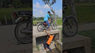 The Motorcycle Wheels Are Spinning.10