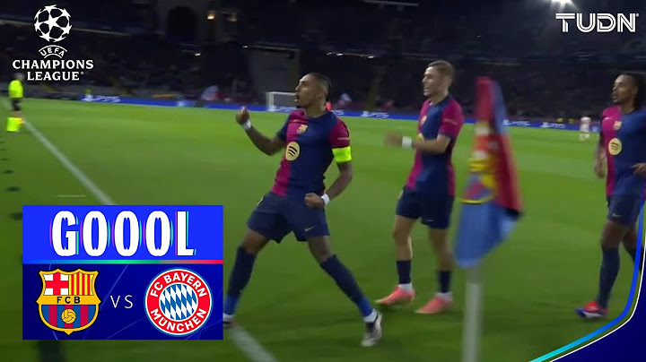 ¡RAPHINHA! GOOL de vestidor | Barcelona 1-0 Bayern | UEFA Champions League 24/25 | TUDN