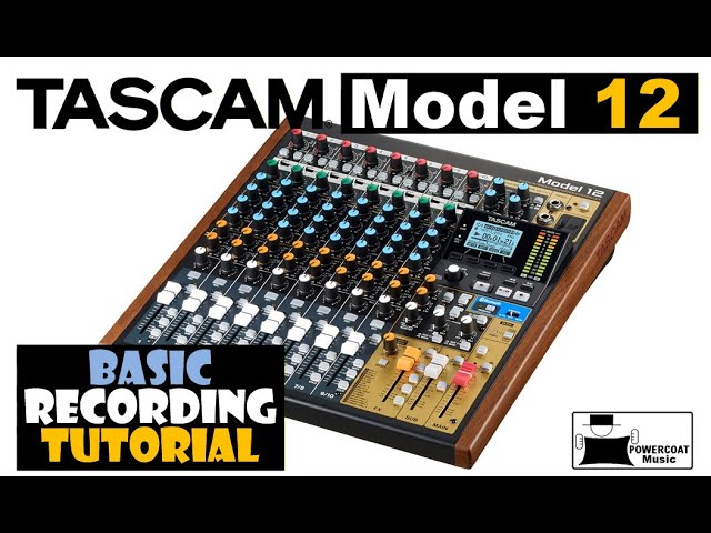Tascam MODEL 12 Multitrack Recorder: Basic Recording - YouTube