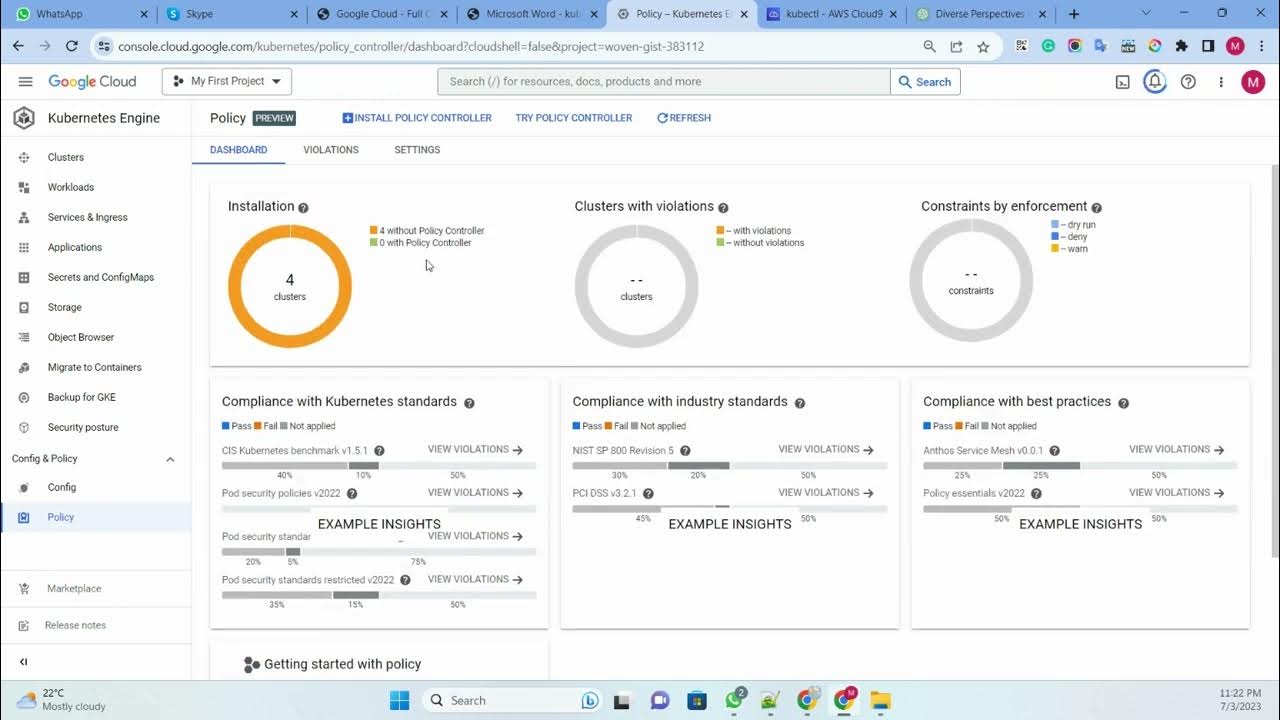 How to Create GKE Cluster using GCP Console Standard Cluster and