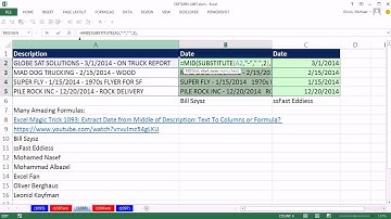 Excel Magic Trick 1096: Extract Date from Middle of Description, Better Formula