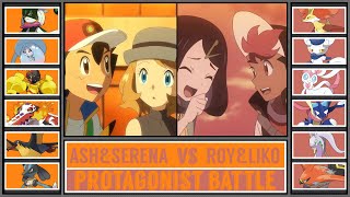 Download Lagu ASH \u0026 SERENA vs LIKO \u0026 ROY | Pokémon Anime Battle MP3