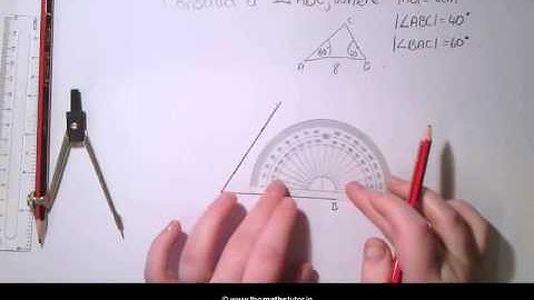 Construction 12 Triangle Given ASA - Leaving Cert & Junior Cert Maths - Construction 12