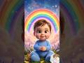 Baby Learns Rainbow Colors 🌈 | Cute Kids Song #shorts #babysongs