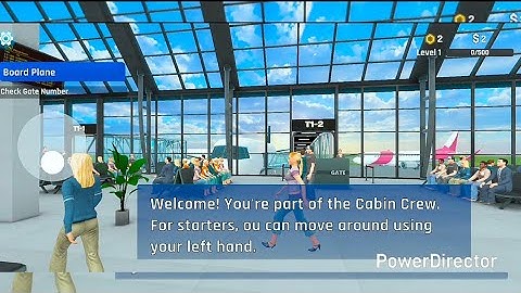  Cabin crew simulator Gameplay Walkthrough Part 1 (Android, iOS)