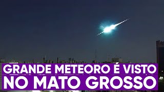 Rocha espacial explode acima do Mato Grosso