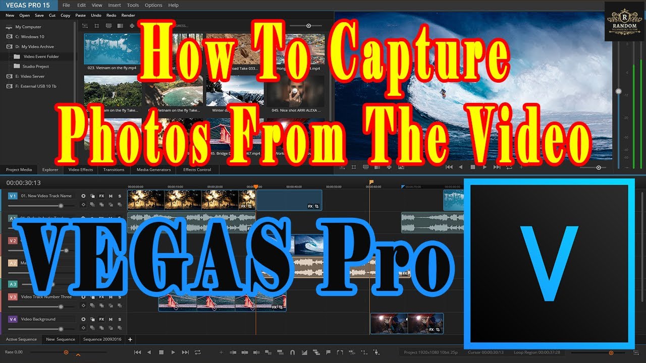 How To Capture Photos From The Video | VEGAS Pro Tutorial | #vegaspro #