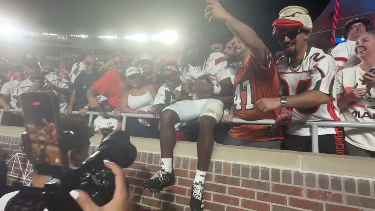 Miami Hurricanes at Florida State: Amazing postgame scene