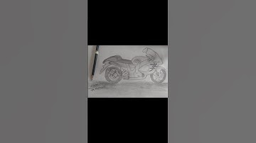 wait for the Hayabusa 🏍️💨 #shortvideo #shorts #artist #sketch #bike #viral #hayabusa