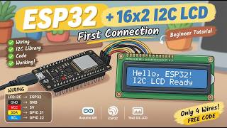 Details How to Connect ESP32 to 16x2 I2C LCD | Beginner ESP32 Tutorial Update