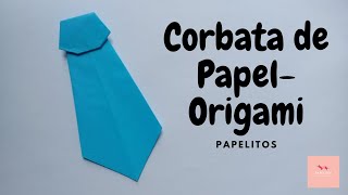 Cómo hacer una Corbata de Papel - Origami Fácil