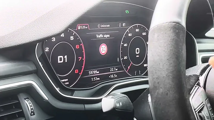 Audi Traffic Sign Recognition Activation