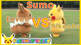 Pikachu Vs Eevee Sumo Pokémon Fun Video Pokémon Kids Tv