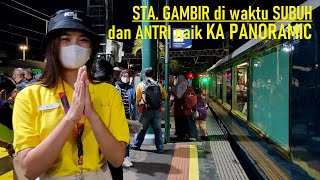 Subuh Walk around Gambir Station ❗ Naik Kereta Panoramic KA GOPAR [Argo Parahyangan] Jakarta Bandung