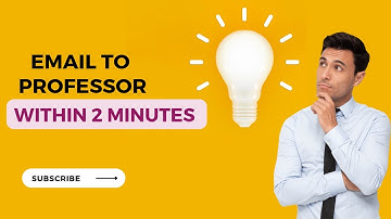 How to Write an Email to Your Professor within Two Minutes #emailtips #professor #educationalvideo