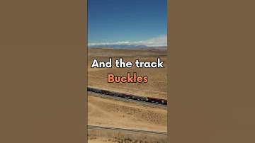 ☀️ Hot weather can lead to track buckles, which are a major risk of derailment!  #railwayengineer