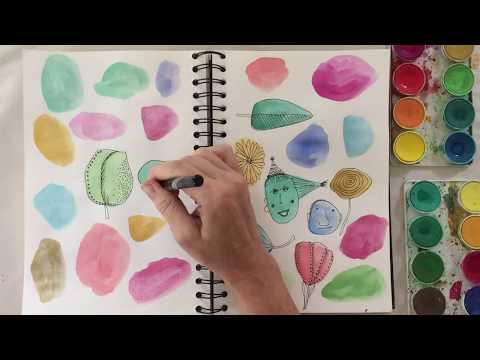 Toddler Watercolor Painting, Keeping it Neat - TinkerLab