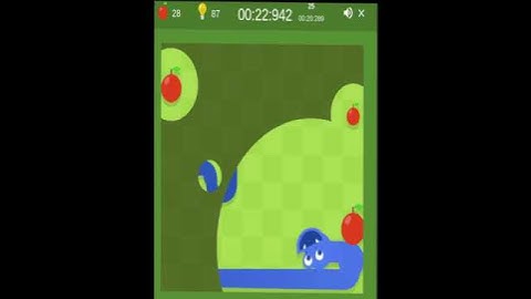 Google Snake All Apples Run Sped Up (Small, 3 Apples, Light, Slow) #googlesnake #gaming #speedrun
