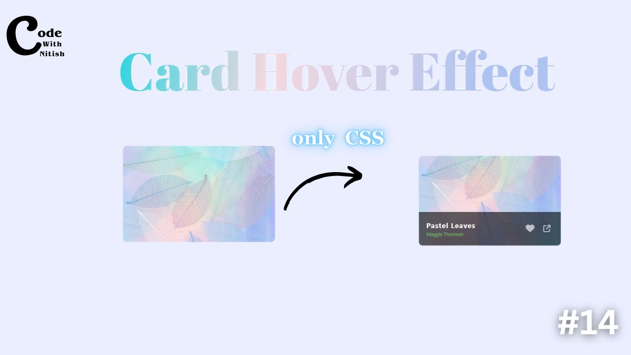 Card Hover Effect With HTML and CSS || - YouTube