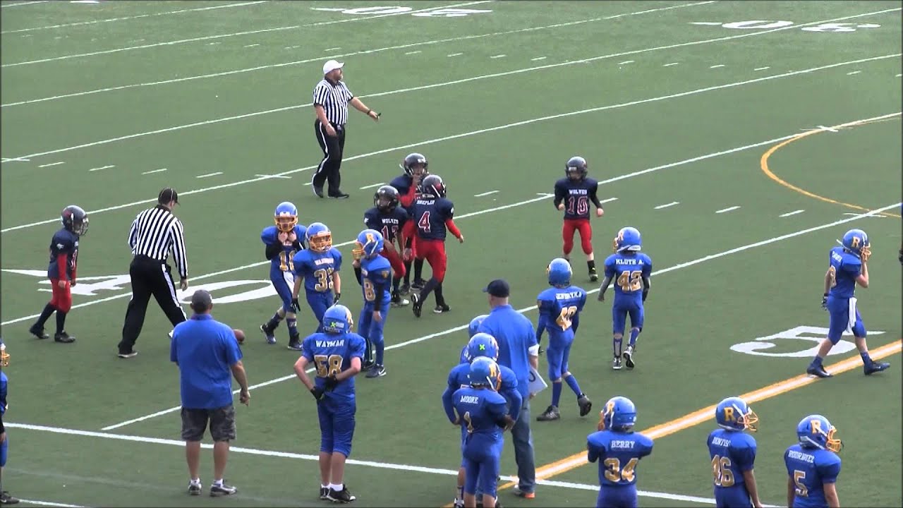 2015 TCYFL MJV Rochester Warriors Gold vs  Black Hills Wolves Red