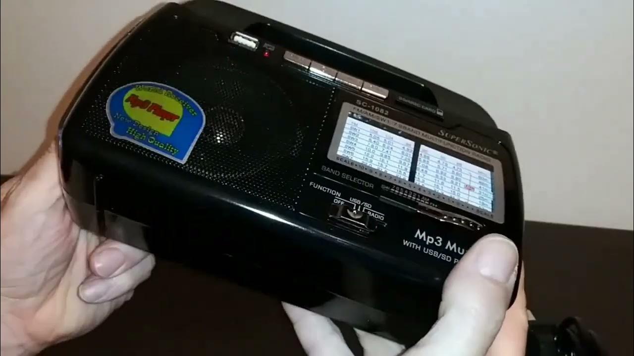 Checking out The SuperSonic SC-1082 1-7 Band Multifunction Radio. - YouTube