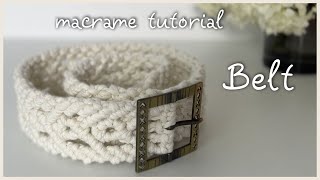 DIY macrame tutorial Belt * cinto * kemer * CINTURÓN * حزام * 腰带 * बेल्ट * ベルト