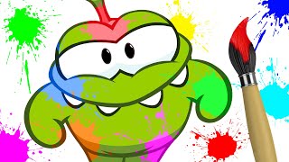 Juguemos Tiro al Blanco con Pintura y Om Nom - Aprender Colores | Aprende Español con Om Nom